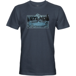 MEN'S MT HOOD TEE - NAVY LARGE